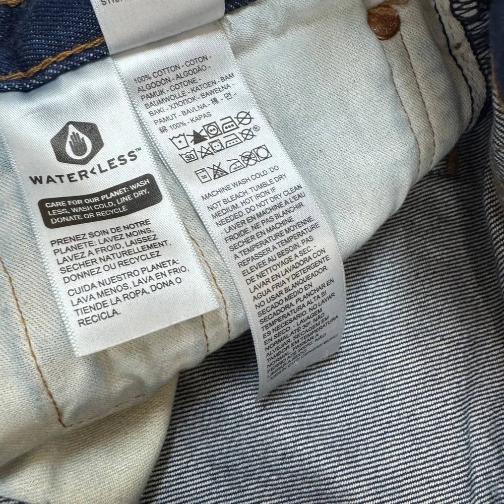 Levi's 501 Jeans Mens W33 L29 Dark Blue Indigo Classic Workwear